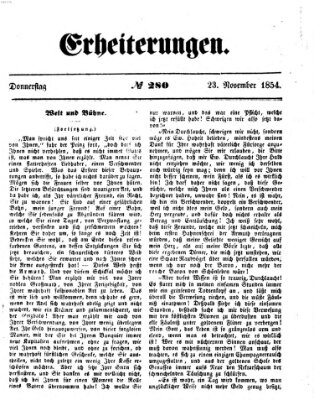 Erheiterungen (Aschaffenburger Zeitung) Donnerstag 23. November 1854