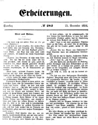 Erheiterungen (Aschaffenburger Zeitung) Samstag 25. November 1854