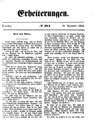 Erheiterungen (Aschaffenburger Zeitung) Dienstag 28. November 1854