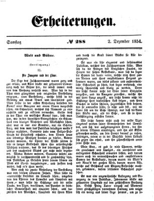 Erheiterungen (Aschaffenburger Zeitung) Samstag 2. Dezember 1854