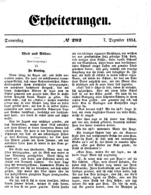 Erheiterungen (Aschaffenburger Zeitung) Donnerstag 7. Dezember 1854