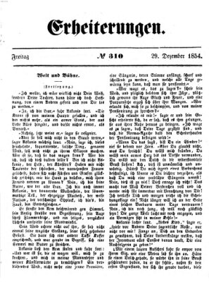 Erheiterungen (Aschaffenburger Zeitung) Freitag 29. Dezember 1854