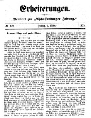 Erheiterungen (Aschaffenburger Zeitung) Freitag 9. März 1855