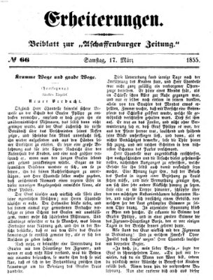 Erheiterungen (Aschaffenburger Zeitung) Samstag 17. März 1855