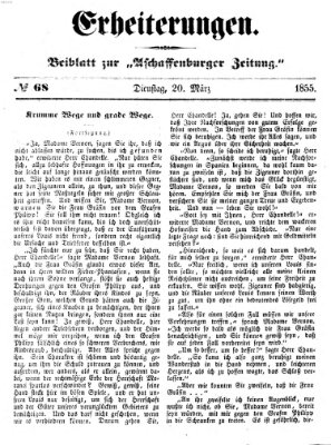 Erheiterungen (Aschaffenburger Zeitung) Dienstag 20. März 1855