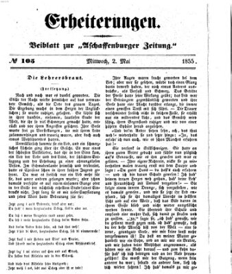 Erheiterungen (Aschaffenburger Zeitung) Mittwoch 2. Mai 1855