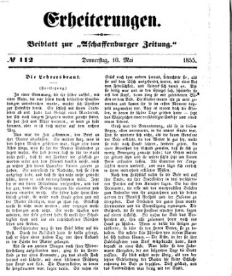 Erheiterungen (Aschaffenburger Zeitung) Donnerstag 10. Mai 1855