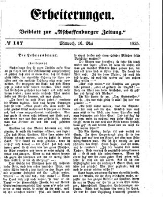 Erheiterungen (Aschaffenburger Zeitung) Mittwoch 16. Mai 1855