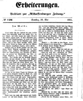 Erheiterungen (Aschaffenburger Zeitung) Samstag 26. Mai 1855