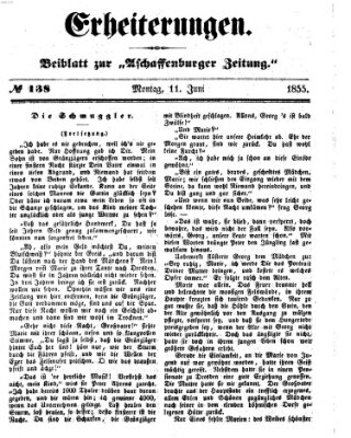 Erheiterungen (Aschaffenburger Zeitung) Montag 11. Juni 1855