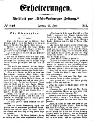 Erheiterungen (Aschaffenburger Zeitung) Freitag 15. Juni 1855