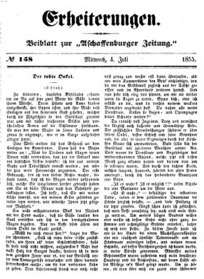 Erheiterungen (Aschaffenburger Zeitung) Mittwoch 4. Juli 1855