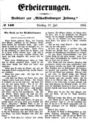 Erheiterungen (Aschaffenburger Zeitung) Dienstag 17. Juli 1855