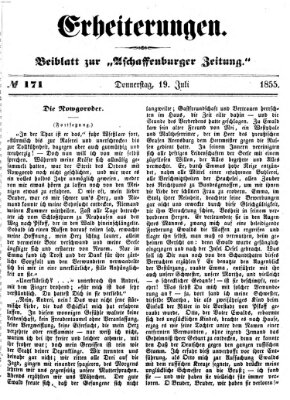 Erheiterungen (Aschaffenburger Zeitung) Donnerstag 19. Juli 1855