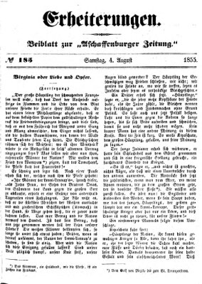 Erheiterungen (Aschaffenburger Zeitung) Samstag 4. August 1855