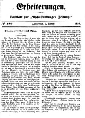 Erheiterungen (Aschaffenburger Zeitung) Donnerstag 9. August 1855