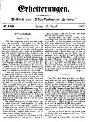 Erheiterungen (Aschaffenburger Zeitung) Freitag 17. August 1855