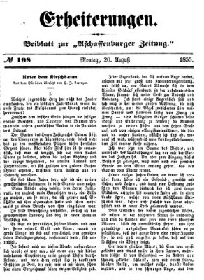 Erheiterungen (Aschaffenburger Zeitung) Montag 20. August 1855