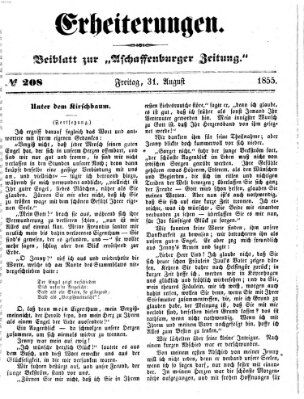 Erheiterungen (Aschaffenburger Zeitung) Freitag 31. August 1855