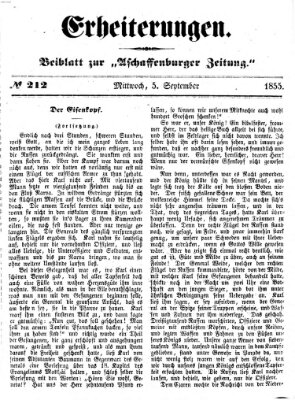 Erheiterungen (Aschaffenburger Zeitung) Mittwoch 5. September 1855