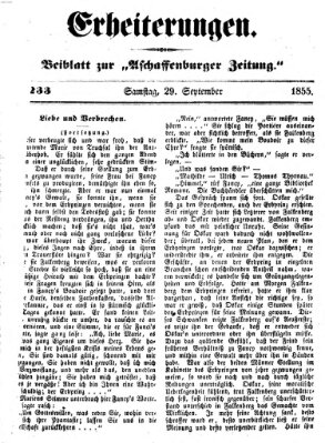 Erheiterungen (Aschaffenburger Zeitung) Samstag 29. September 1855