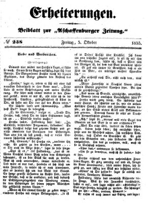 Erheiterungen (Aschaffenburger Zeitung) Freitag 5. Oktober 1855