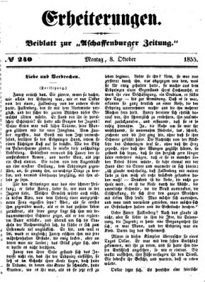 Erheiterungen (Aschaffenburger Zeitung) Montag 8. Oktober 1855