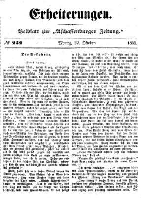 Erheiterungen (Aschaffenburger Zeitung) Montag 22. Oktober 1855