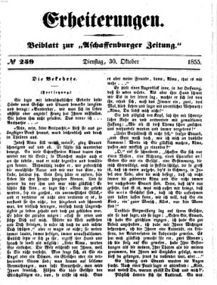 Erheiterungen (Aschaffenburger Zeitung) Dienstag 30. Oktober 1855