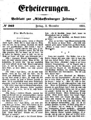 Erheiterungen (Aschaffenburger Zeitung) Freitag 2. November 1855