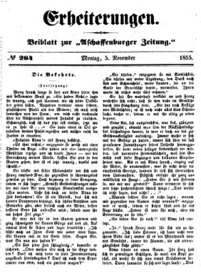 Erheiterungen (Aschaffenburger Zeitung) Montag 5. November 1855