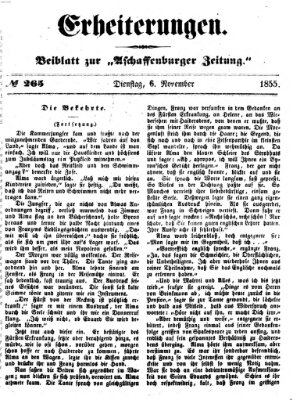 Erheiterungen (Aschaffenburger Zeitung) Dienstag 6. November 1855