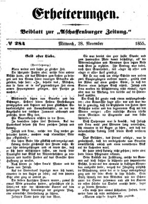 Erheiterungen (Aschaffenburger Zeitung) Mittwoch 28. November 1855