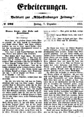 Erheiterungen (Aschaffenburger Zeitung) Freitag 7. Dezember 1855