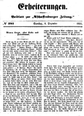 Erheiterungen (Aschaffenburger Zeitung) Samstag 8. Dezember 1855