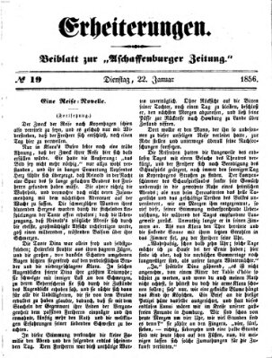 Erheiterungen (Aschaffenburger Zeitung) Dienstag 22. Januar 1856