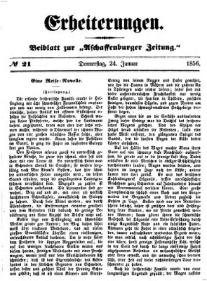 Erheiterungen (Aschaffenburger Zeitung) Donnerstag 24. Januar 1856