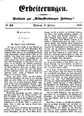 Erheiterungen (Aschaffenburger Zeitung) Mittwoch 6. Februar 1856