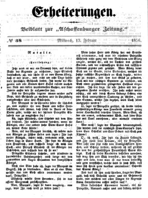 Erheiterungen (Aschaffenburger Zeitung) Mittwoch 13. Februar 1856