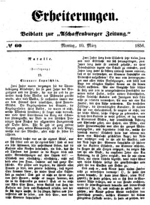 Erheiterungen (Aschaffenburger Zeitung) Montag 10. März 1856