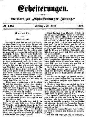 Erheiterungen (Aschaffenburger Zeitung) Dienstag 29. April 1856