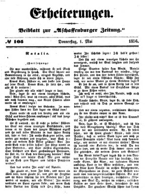 Erheiterungen (Aschaffenburger Zeitung) Donnerstag 1. Mai 1856