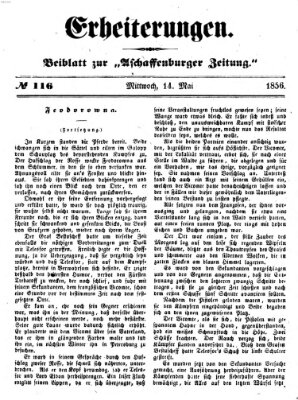 Erheiterungen (Aschaffenburger Zeitung) Mittwoch 14. Mai 1856