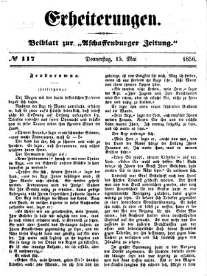 Erheiterungen (Aschaffenburger Zeitung) Donnerstag 15. Mai 1856
