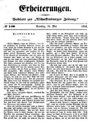 Erheiterungen (Aschaffenburger Zeitung) Samstag 31. Mai 1856