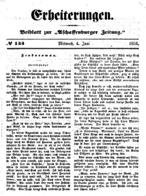 Erheiterungen (Aschaffenburger Zeitung) Mittwoch 4. Juni 1856