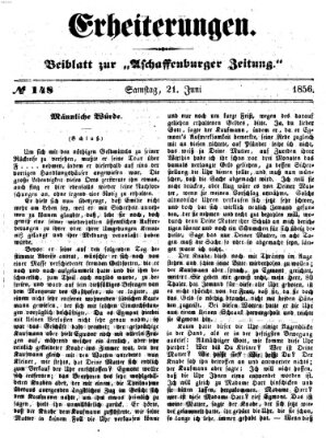 Erheiterungen (Aschaffenburger Zeitung) Samstag 21. Juni 1856