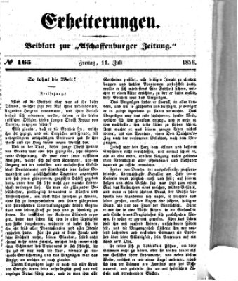 Erheiterungen (Aschaffenburger Zeitung) Freitag 11. Juli 1856