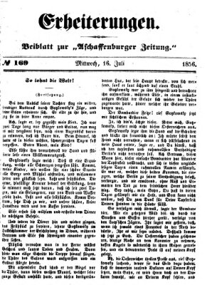 Erheiterungen (Aschaffenburger Zeitung) Mittwoch 16. Juli 1856