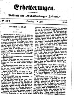 Erheiterungen (Aschaffenburger Zeitung) Samstag 19. Juli 1856